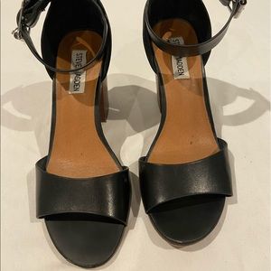 Steve Madden Black Block Heels